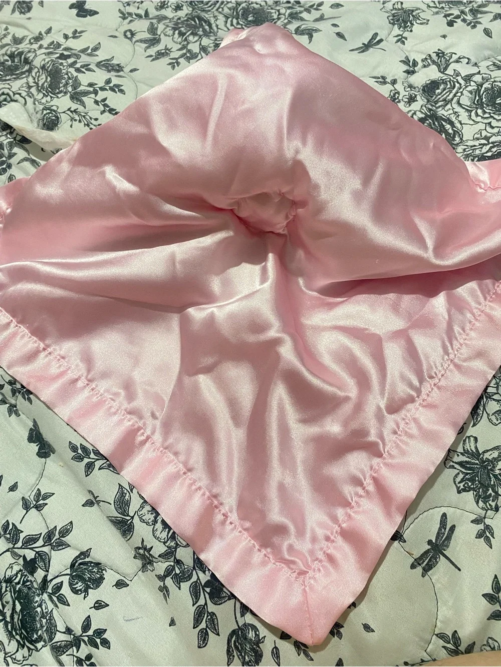 Cloud Island Pink Satin Unicorn Security Blanket and polka dot lady bug lovely